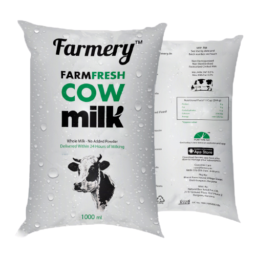 Farmery Farm Fresh Organic Milk, Pure Cow Milk, Raw Cow Milk, Gurgaon ...